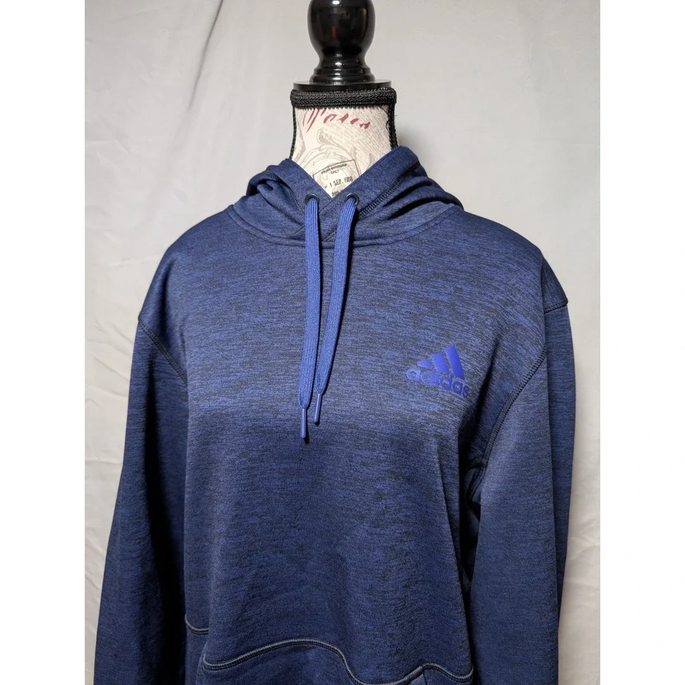 Adidas Navy ClimaWarm Performance Athleisure Fleece Hoodie‎ Men's Medium
